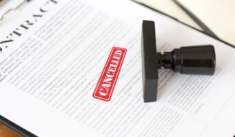 How is money refunded when a property deal is cancelled?